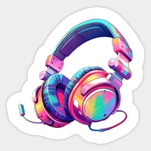 Retro 90s Headphones Sticker